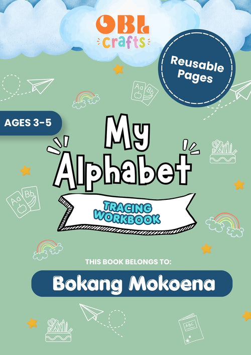 Alphabet Tracing Workbook Age 3+