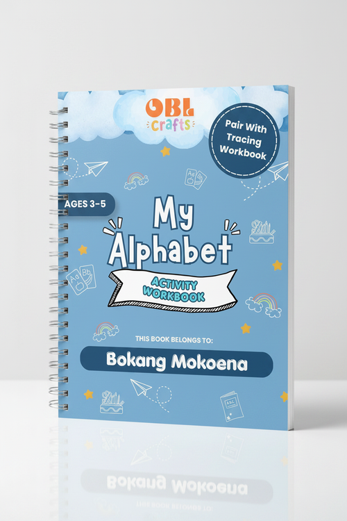 Alphabet Workbook Upright - Blue Cover