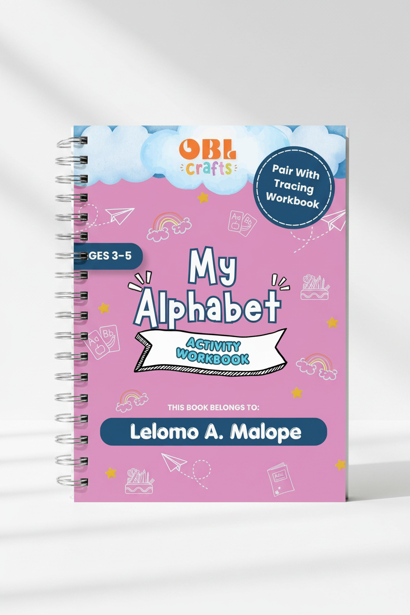 Alphabet Workbook - Wire Binding on Left