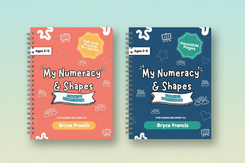 Coral & Navy Side by Side Bundle Mockup
