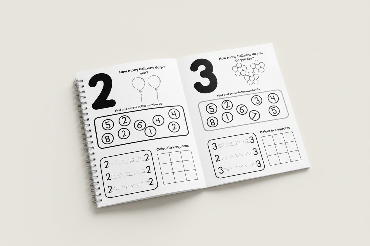 Open Book Mockup - Exact Pages