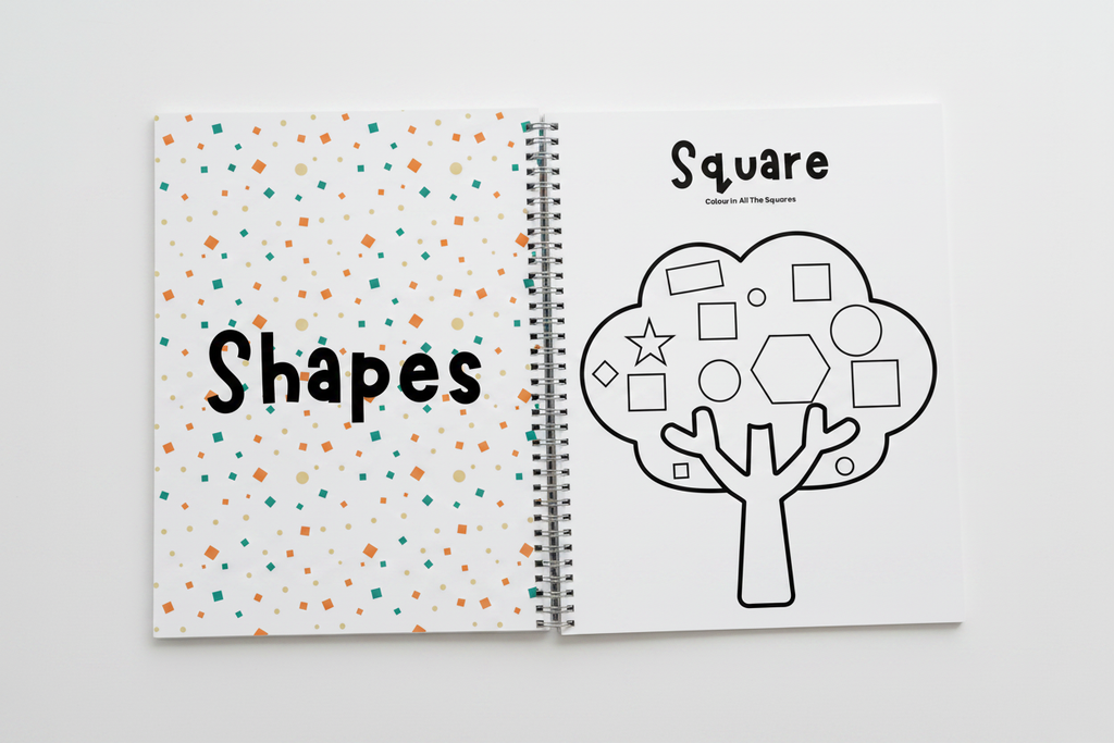 Shapes Open Book Mockup