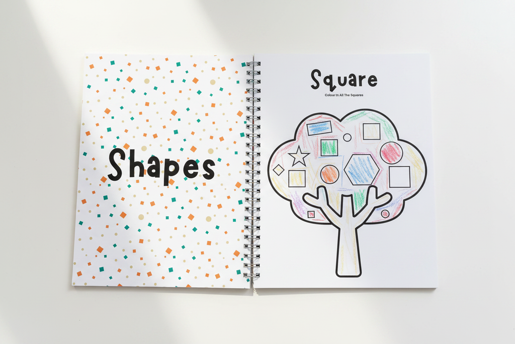 Shapes Workbook - Squares Only Coloured